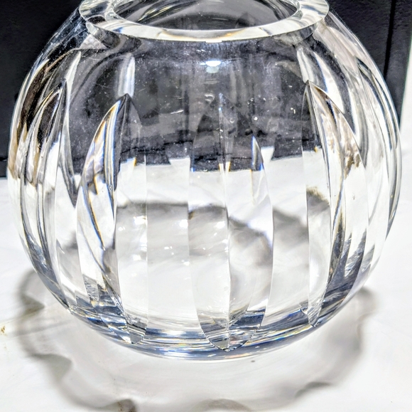 Large Vintage Hand-Cut Lead Crystal 7 Inch Rose Bowl Made in Poland - Picture 8 of 10